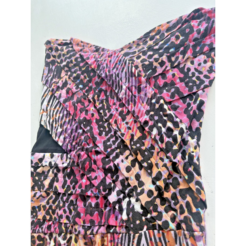 Jealous Tomato Strapless Maxi Dress Size M Peek-a-boo side y2k - Picture 3 of 5